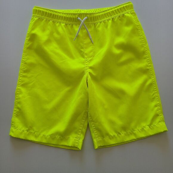 Land's End Swim Trunks Shorts Boys Neon Yellow Extra Large 14-16 - Picture 1 of 10